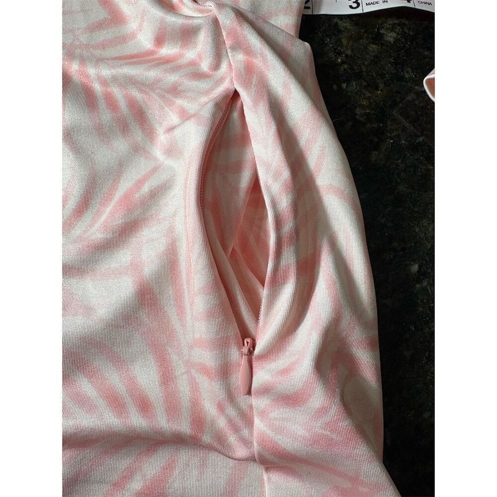 32 Degrees Women's Pink Palm Leaf Rash Guard Swim Top 2XL UPF 50+ - Picture 4 of 7